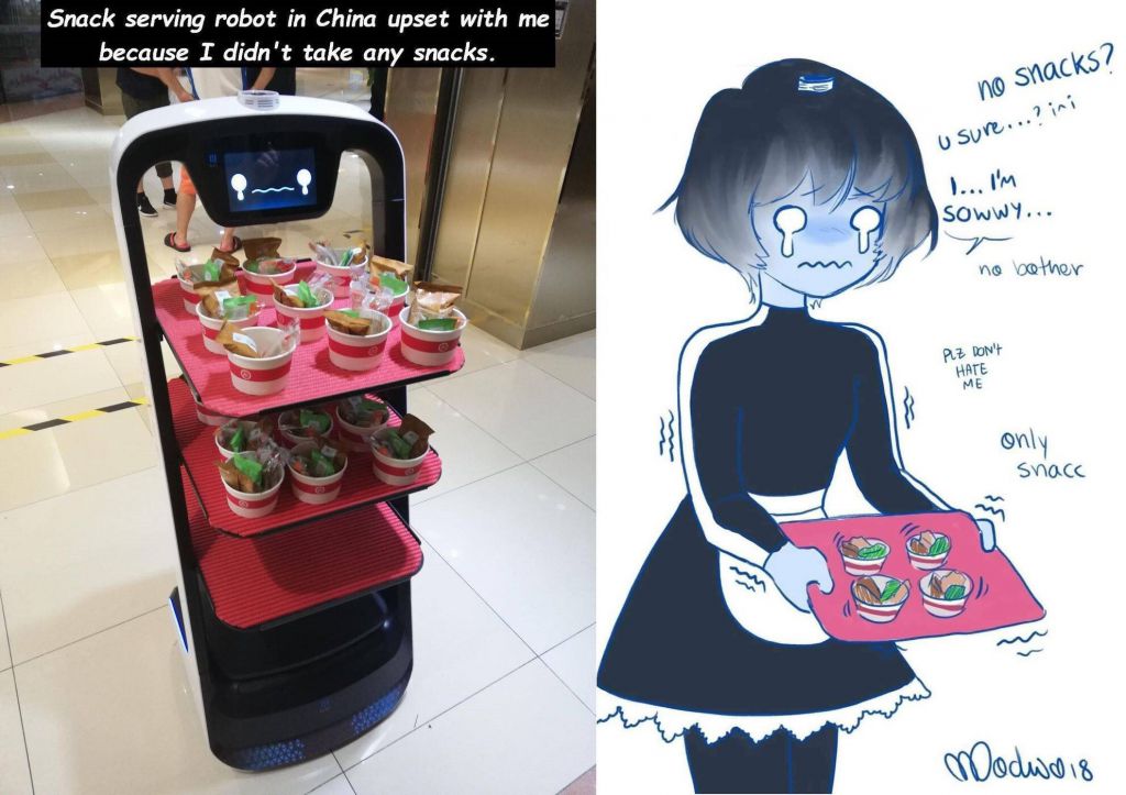 chinese snack serving robot